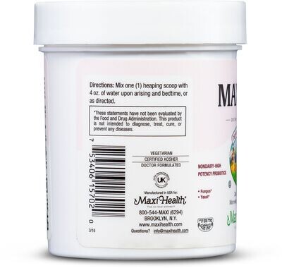 Maxi Health, Kosher Maxi 5M, Probiotic Powder - 2 oz (60 g)