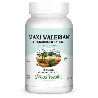 Maxi Health, Kosher Maxi Valerian - 90 Vegetarian Capsules