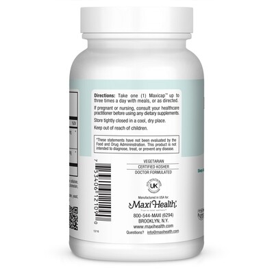 Maxi Health, Kosher Maxi Valerian, Standardized Extract - 90 Vegetarian Capsules