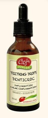 Clef Des Champs, Junior, Kosher TEETHING DROPS Organic, Eases Teething, Liquid Tincture - 1.01 fl. oz (30 mL)