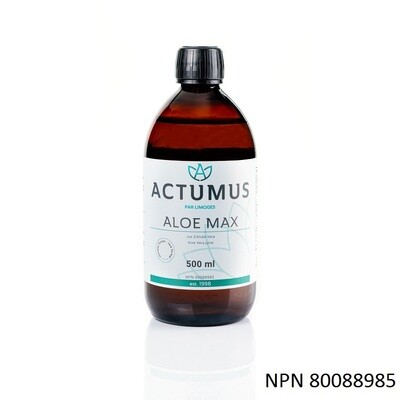 Actumus, Kosher Aloe-Max, Organic Aloe Vera Juice, Liquid - 500 mL
