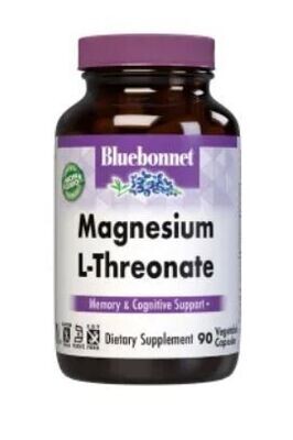 Bluebonnet, Kosher Magnesium L-Threonate 144mg - 90 Vegetarian Capsules