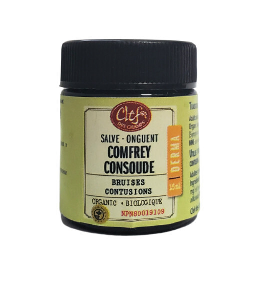 Clef Des Champs, Kosher Derma COMFREY Salve Organic, Heals Sprains &amp; Contusions, Cream - 15 mL