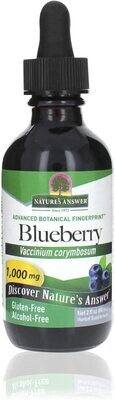Natures Answer, Kosher Blueberry Leaf Liquid Low Alcohol, Tincture - 30 mL (1 fl. oz.)