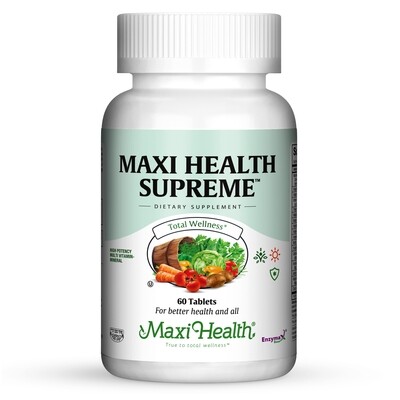 Maxi Health, Kosher Maxi Health Supreme, Multi Vitamin & Minerals - 60 Tablets