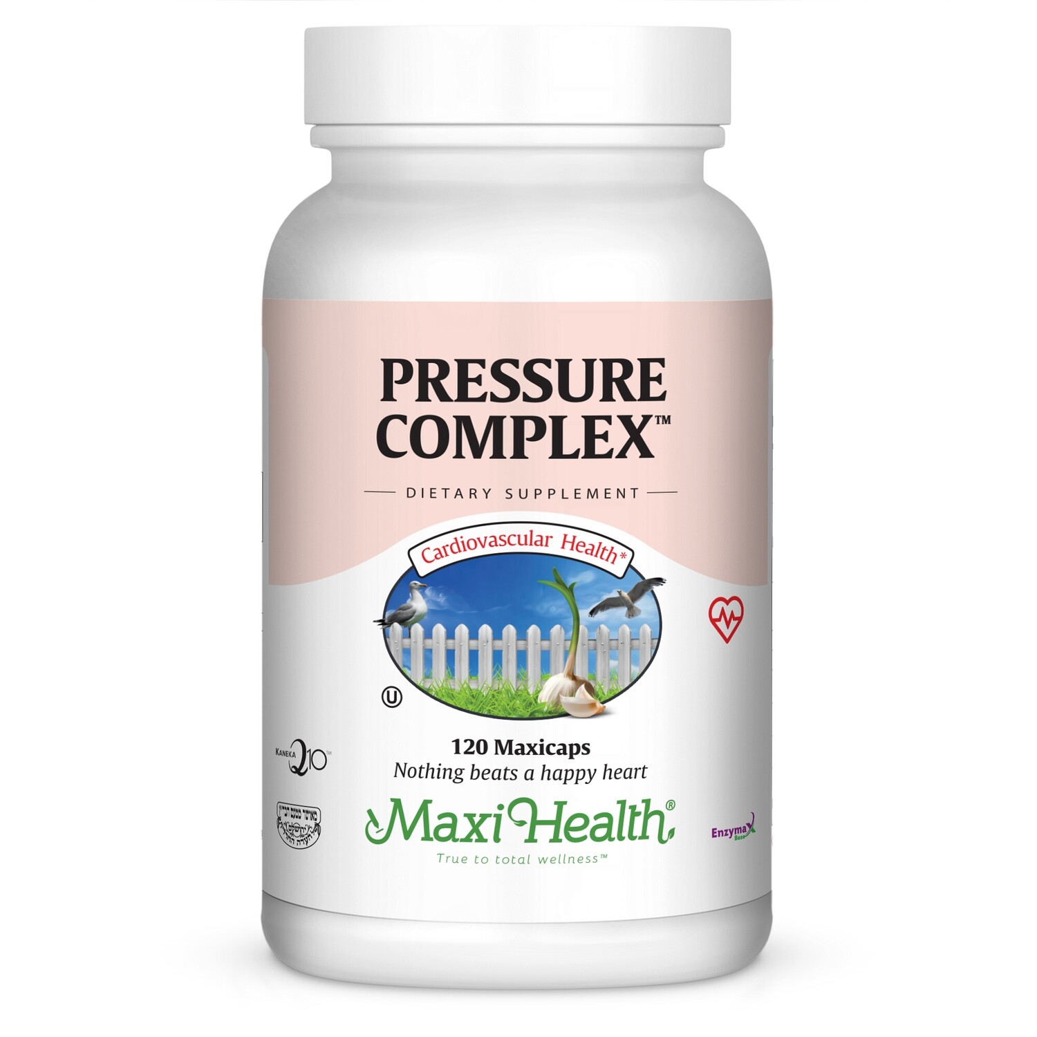 Maxi Health, Kosher Pressure Complex (Supports Healthy Blood Pressure Levels) - 120 Vegetarian Capsules