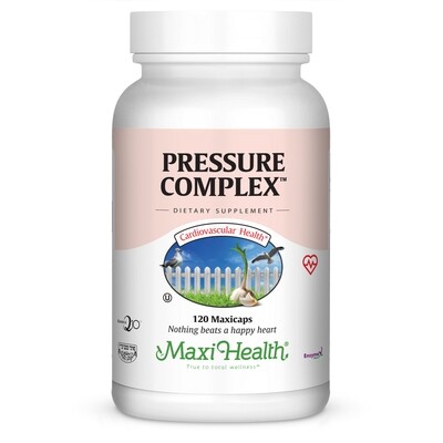 Maxi Health, Kosher Pressure Complex (Supports Healthy Blood Pressure Levels) - 120 Vegetarian Capsules