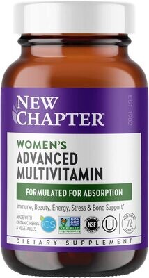 New Chapter, Kosher Woman Advanced Multi Vitamin - 72 Tablets
