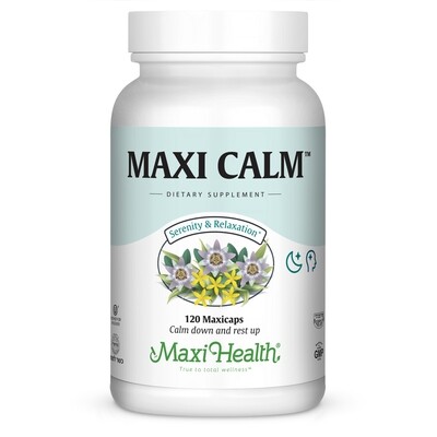 Maxi Health, Kosher Maxi Calm - 120 Vegetarian Capsules - Kosher for Passover
