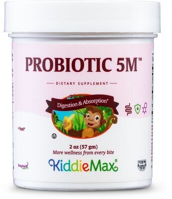 Maxi Health, Kosher KiddieMax, Probiotic 5M Powder - 2 oz. (57 Grams)