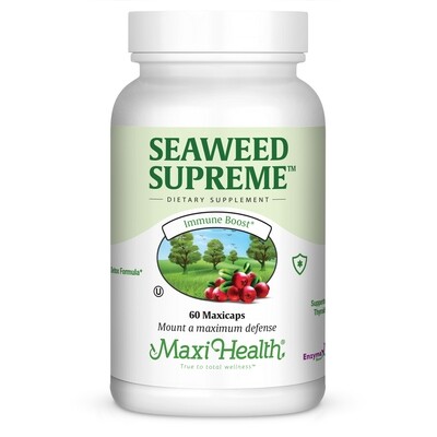 Maxi Health, Kosher Seaweed Supreme (iodine) - 60 Vegetarian Capsules