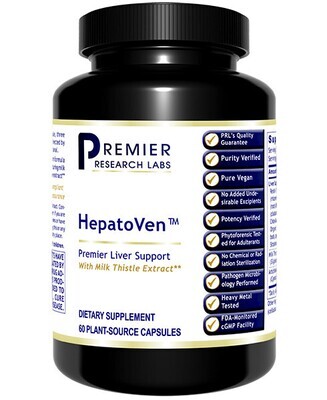 Premier Research Labs, HepatoVen, Whith Milk Thistle - 60 Vegetarian Capsules