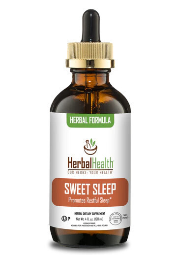 Herbal Health, Herbal Formula, Kosher SWEET SLEEP, Promotes Restful, Deep Quality Sleep, Liquid - 4 fl. oz. (120 mL) - Kosher for Passover