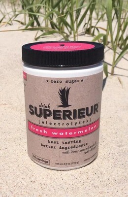 Superieur Electrolytes, Drink Superieur, Fresh Watermelon, Powder - 6.9 oz. (196 g.)