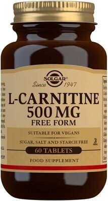 Solgar, Kosher L-Carnitine 500 mg - 60 Tablets
