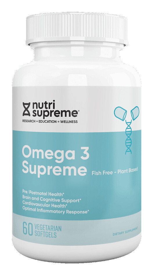 Nutri Supreme, Kosher Omega 3 Supreme, Fish Free - 60 Vegetarian SoftGels