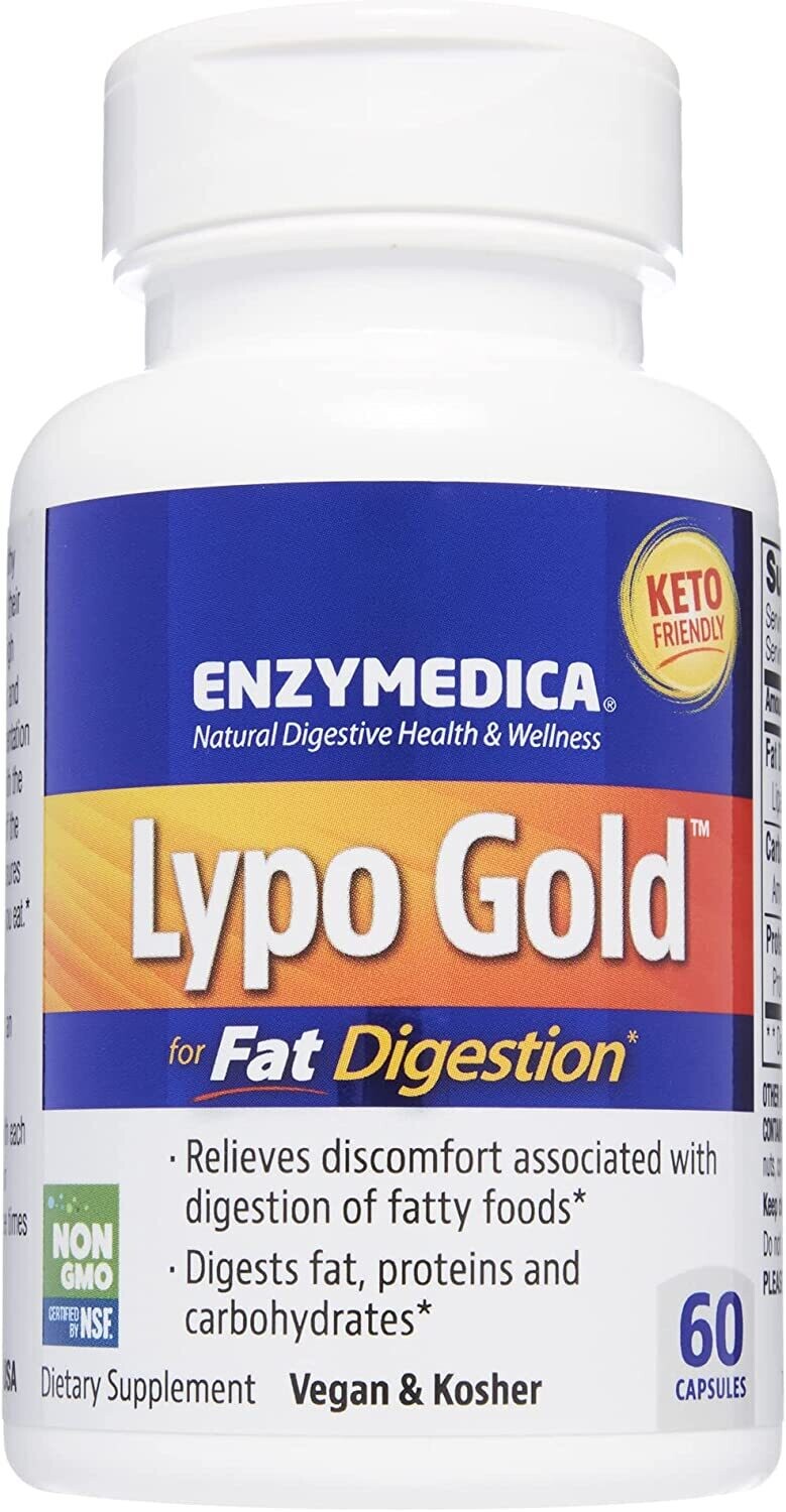 Enzymedica, Kosher  Lypo Gold - 60 Vegetarian Capsules