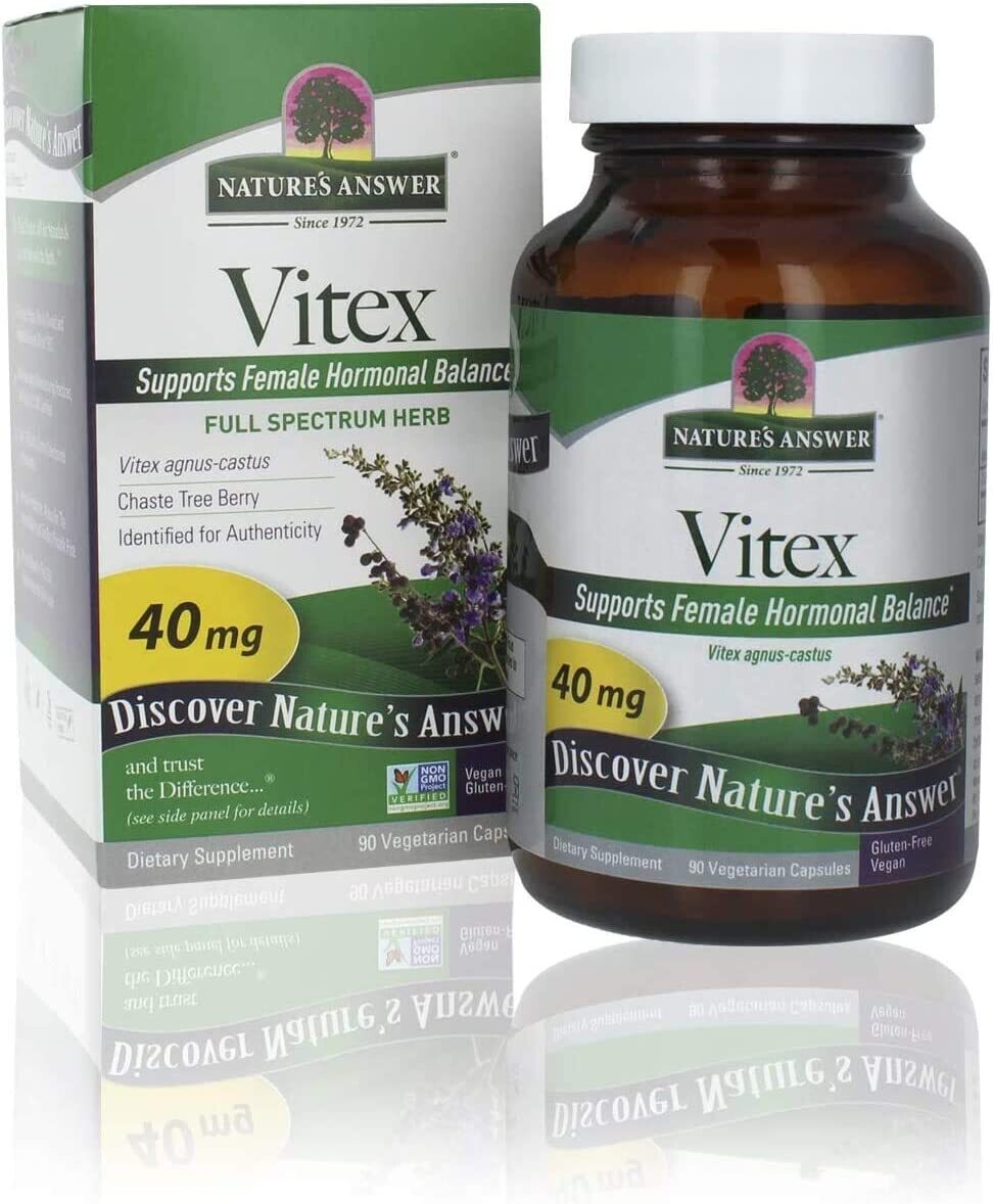 Natures Answer, Kosher Vitex 40 mg (Chaste Tree Blend) - 90 Vegetarian Capsules
