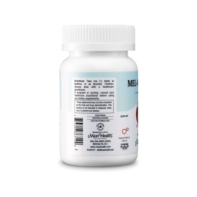 Maxi Health, Kosher Mel-O-Chew Melatonin 3mg. Berry Flavor - 100 Chewies