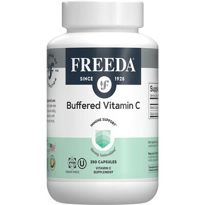 Freeda, Kosher Buffered Vitamin C 500 mg, Immune Support - 250 Vegetarian Capsules