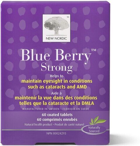 New Nordic, Blue Berry Strong, Eye Formula - 60 Tablets