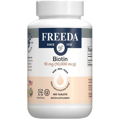 Freeda, Kosher Biotin 10,000 mcg - 100 Tablets