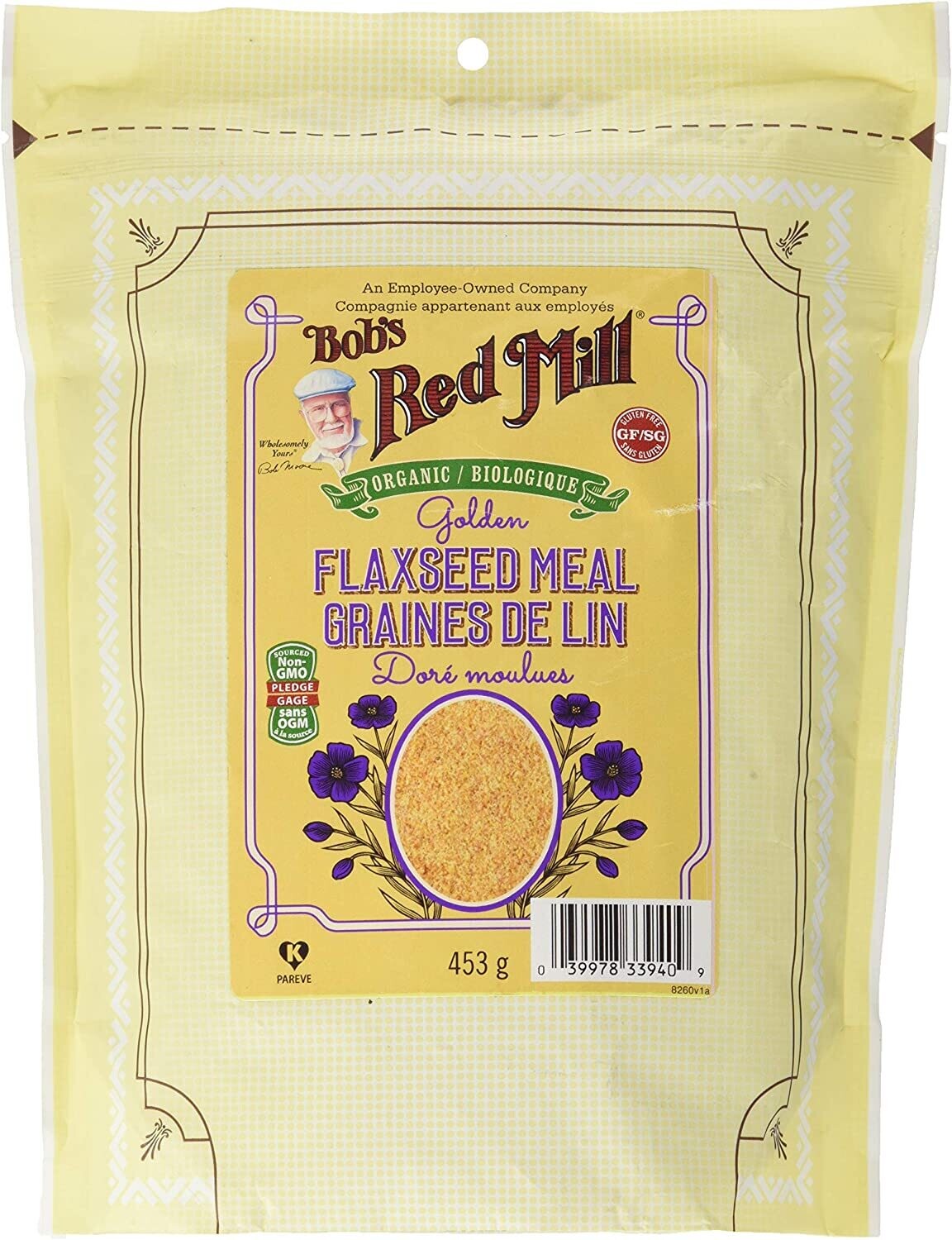 Bob&#39;s Redmill, Organic Golden Flaxseed Meal (Ground Flax Seeds) - 453G