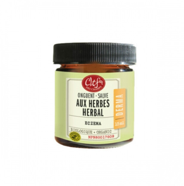Clef Des Champs, Kosher Derma HERBAL Salve Organic, Soothes Inflammation, Skin Problems &amp; Eczema, Cream - 15 mL