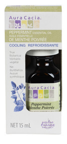 Aura Cacia, Peppermint (mint) Essential Oil (Boxed) - 15 mL
