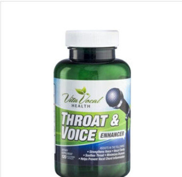 Vita Vocal, Throat &amp; Voice Enhancer - 120 Vegetarian Capsules