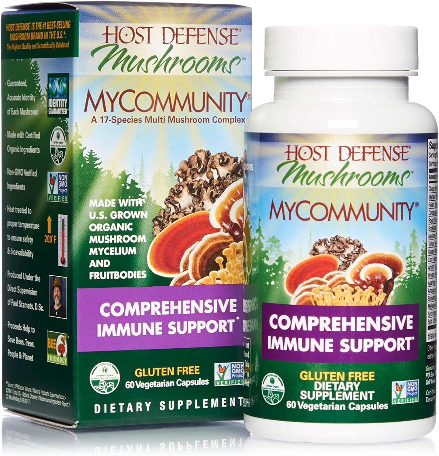 Host Defense, My community Immune Support - 60 Vegetarian Capsules