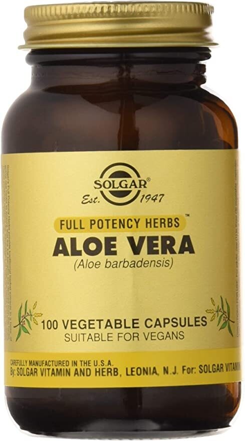 Solgar, Kosher Aloe Vera - 100 Vegetarian Capsules