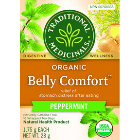Traditional Medicinals, Belly Comfort, Peppermint - 16 Tea Bags