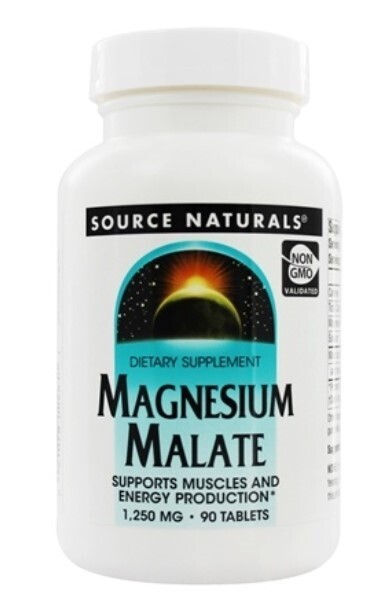 Source Natural, Magnesium Malate, With Malic Acid - 90 Tablets