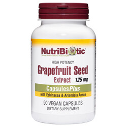 NutriBiotic, GSE Grapefruit Seed Extract 125mg. - 90 Vegetarian Capsules