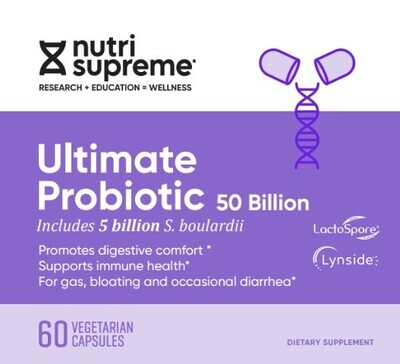 Nutri Supreme, Kosher Ultimate Probiotic 50 Billion - 60 Vegetarian Capsules