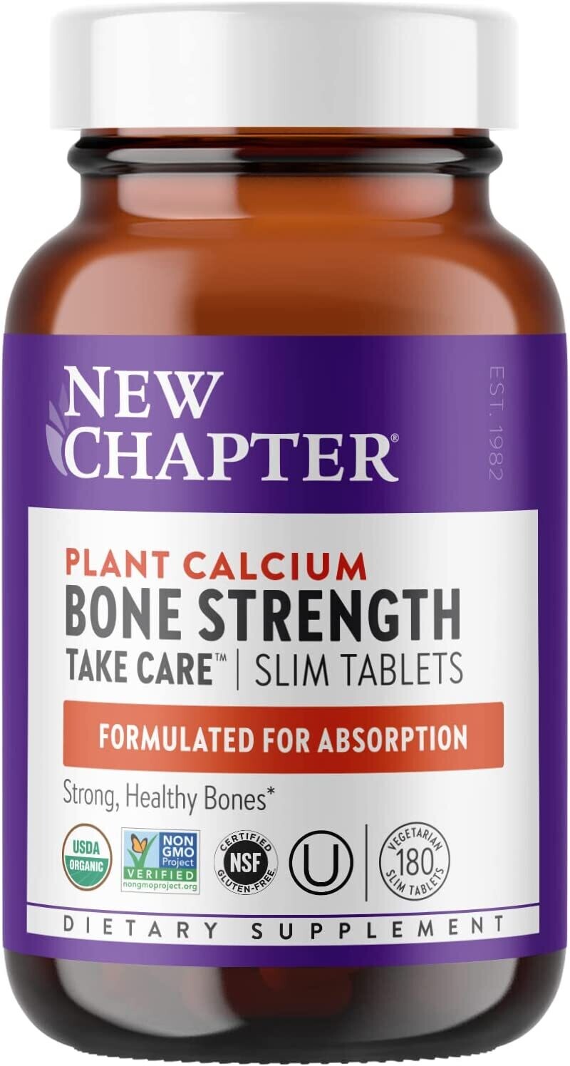 New Chapter, Kosher Plant Calcium, Bone Strength Take Care - 180 Slim Tablets