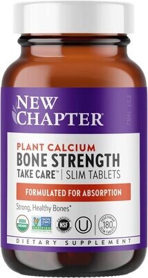 New Chapter, Kosher Plant Calcium, Bone Strength Take Care - 180 Slim Tablets