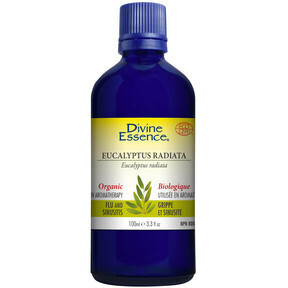 Divine Essence, Eucalyptus Radiata Organic, Essential Oil - 100 mL