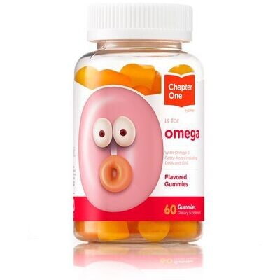 Chapter one by Zahlers, Kosher Omega 3 Fish Oil Gummies - 60 Gummiess