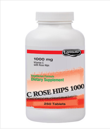 Landau, Kosher Vitamin C ROSE HIPS 1000 - 250 Tablets