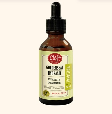 Clef Des Champs, Kosher Goldenseal Hydraste, Relives Infections, Respiratory Tract, Liquid Tincture - 50 mL (1.7 fl. oz.)