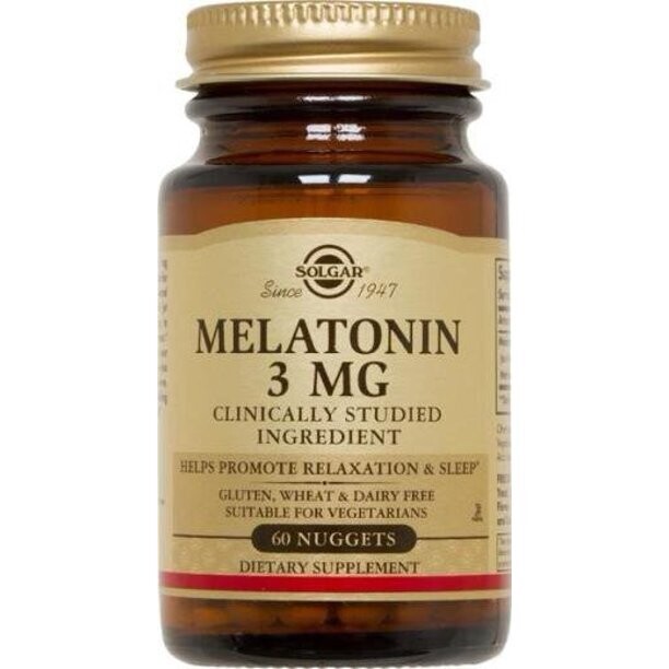 Solgar, Kosher Melatonin 3mg Chewable - 60 Nuggets