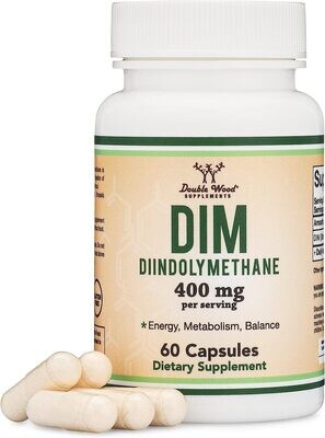 Double Wood Supplements, DIM Diindolylmethane, 400mg - 60 Capsules