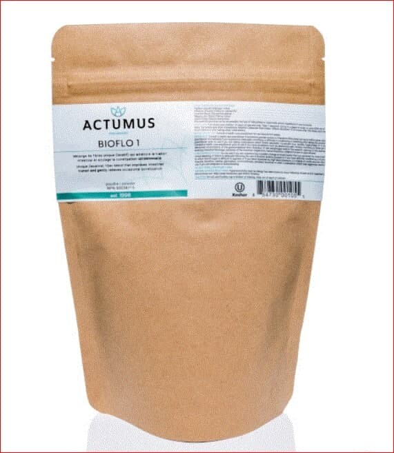 Actumus, Kosher BIOFLO 1 Powder, Fiber -  250g Powder In Brown Bag