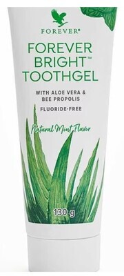 Forever, Forever Bright Toothgel With Aloe Vera &amp; Bee Propolis Fluoride Free, Natural Mint Flavor (Sparkling Toothpaste) - 4 oz. (130 g)