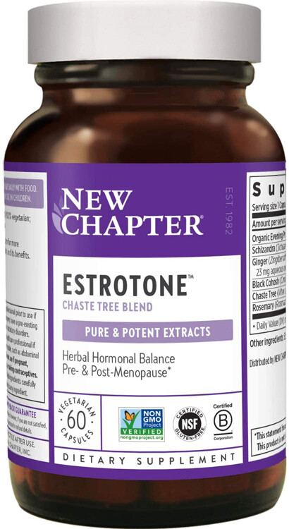 New Chapter, Estrotone, Chaste Tree Blend - 60 Vegetarian Capsules