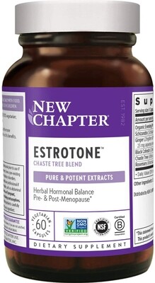 New Chapter, Estrotone, Chaste Tree Blend - 60 Vegetarian Capsules