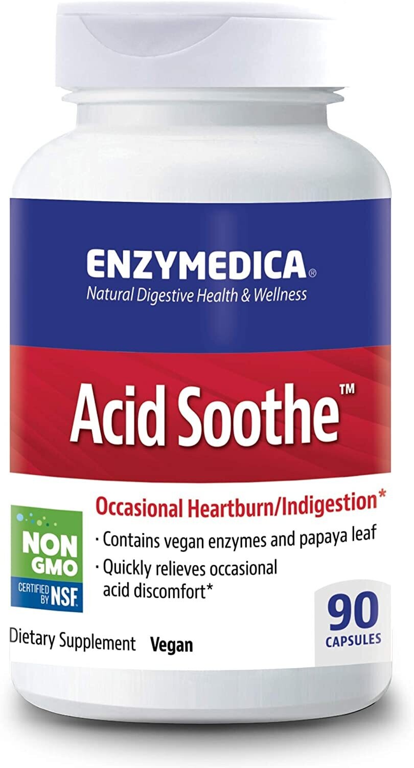 Enzymedica, Kosher  Acid Soothe - 90 Vegetarian Capsules