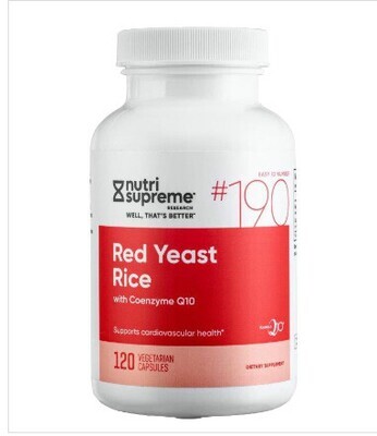 Nutri Supreme, Kosher Red Yeast Rice with Coenzyme Q10 - 120 Vegetarian Capsules